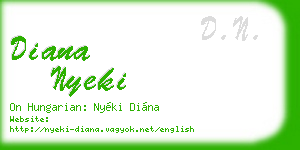 diana nyeki business card